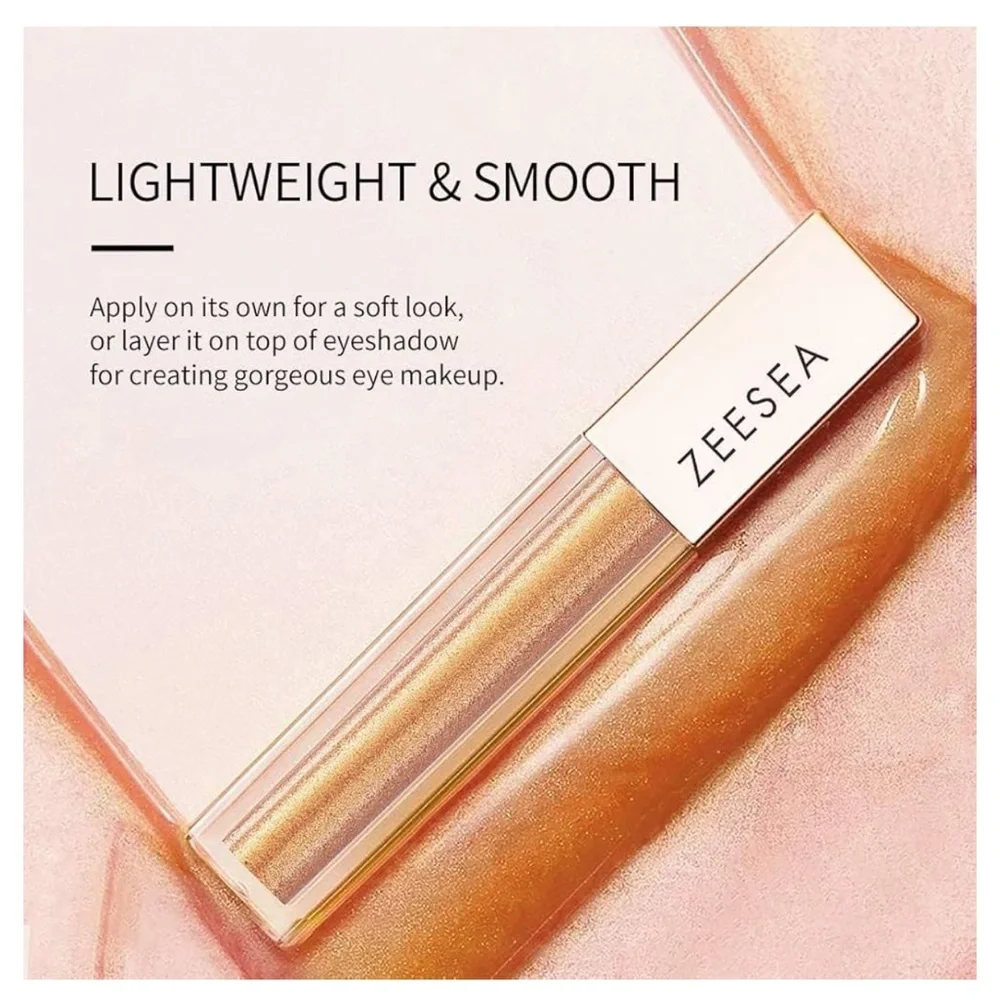 zeesea Glitter Galaxy Gold Liquid Eyeshadow Dazzling Shimmer 02 Garden of Eden